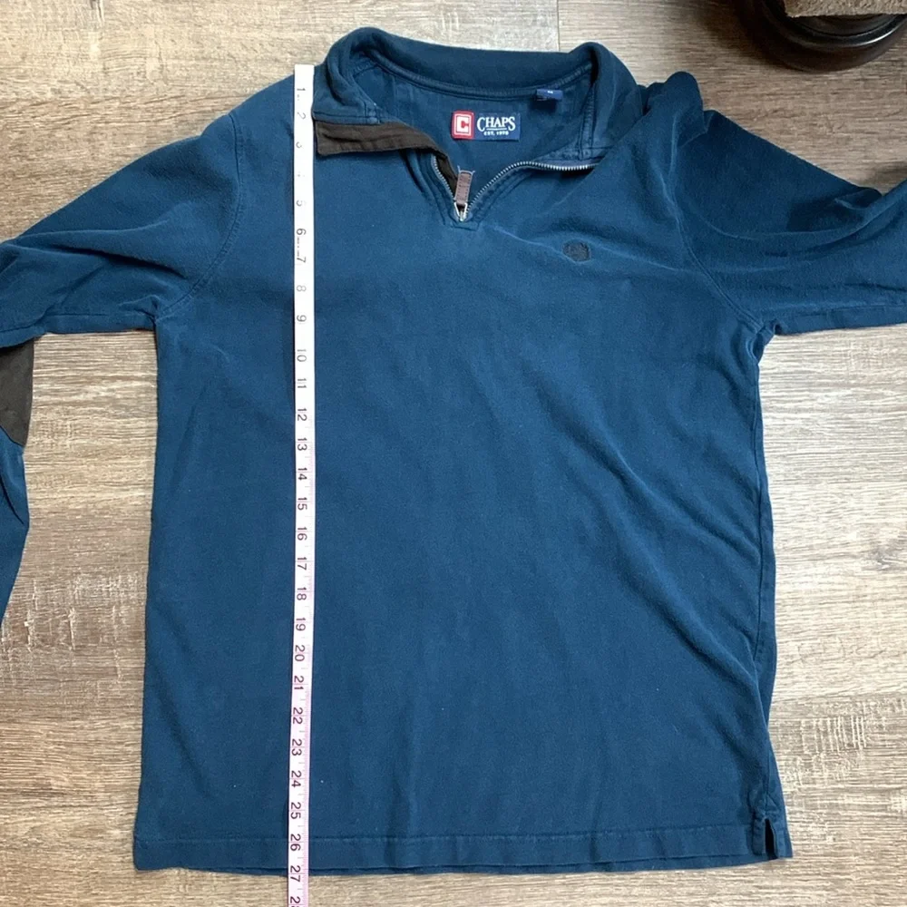 ✨Chaps Blue QuarterZip‎ Sweater Men's Size Medium